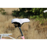 Dámsky retro bicykel 28" Lavida 7-prevodový [A] Ružový, biele kolesá